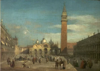 Uitzicht op het Piazza San Marco, Venetië, Italië, 1826